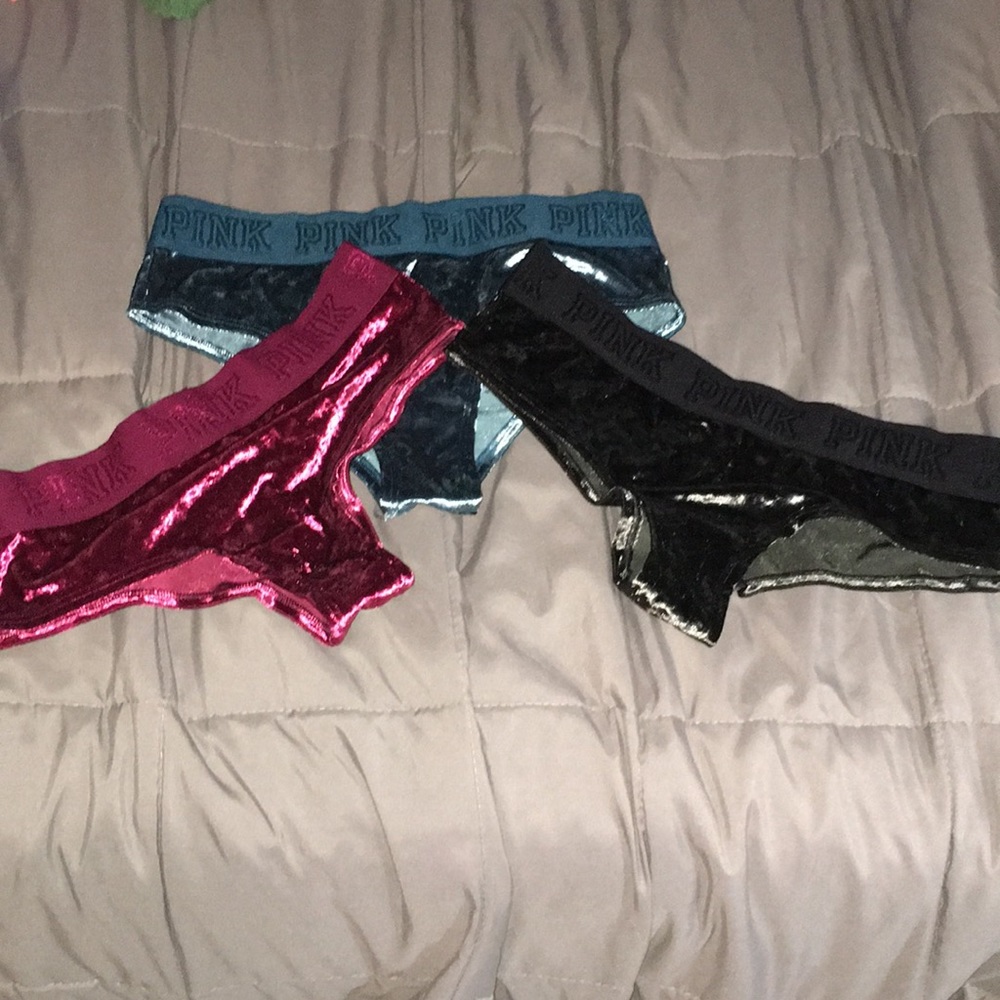 sexy cheeky velvet pink panties bundle